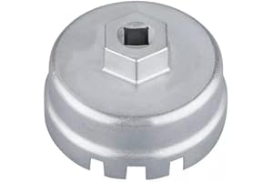 Crozgan 64.5mm 14 Flutes Oil Filter Wrench Cap Oil Filter Cap Removal Tool for Toyota Lexus CT200h Scion Prius Prius V Corolla Matrix Auris Rav4