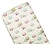 Junior Cotton Cot Bed Fitted Sheet 70x140cm (in favorite fabric pattern / design) - OWL WHITE/PINK