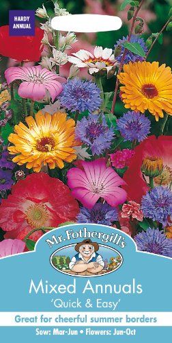 Mr Fothergill's 15313 Flower Seeds, Mixed ANNUALS Quick & Easy