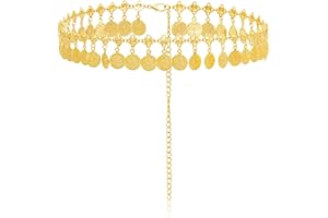 SCJJZ Cadenas de cuerpo,Cadena de la cintura de la borla de la vendimia Moda Casual Accesorios de la cintura de la danza del vientre Cadena del cuerpo de la playa (85CM)