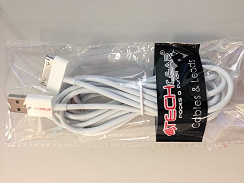 TECHGEAR   EXTRA LONG 3 M  tres C  ble USB Chargeur Transfert de Donn  es pour Apple iPad  iPad 2   iPad 3  BLANC 