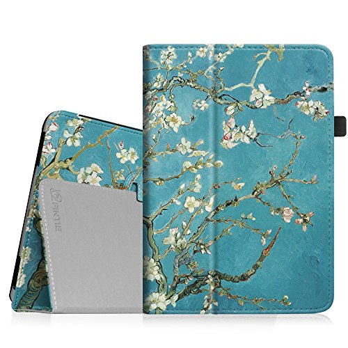Fintie Apple iPad mini 1 / 2 / 3 Hülle - Slim Fit Foilo Kunstleder Schutzhülle Tasche Etui Case Smart Cover mit Auto Schlaf / Wach, Standfunktion für iPad mini 3 / 2 / 1, Mandelblüten