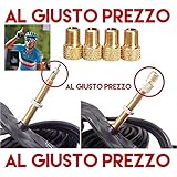 4 Adattatori Universali per Valvole - Da PRESTA a SCHRADER specifici per Bici da Corsa e Mountain Bike - Gonfia con il compressore o la Pompa a pedale - Made in Italy - AlGiustoPrezzo ® ™