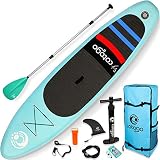 paddle surf equilibrio 🏄DISEÑO HUMANIZADO🏄La tabla de surf está diseñada con un mango portátil para que pueda elevar la tabla con una sola mano. Hay un dispositivo para almacenar sus artículos pequeños. El remo ajustable está diseñado de aleación de aluminio-magnesio y se puede ajustar de acuerdo con sus necesidades para facilitar el almacenamiento