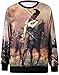 Thenice Women's Digital Print Pullovers Sweatershirts T Shirts (Alexander)