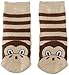 Country Kids Slipper Monkey Animal Print Socks, 1-3 Years (Manufacturer Size:1-3 Years), Brown (Brown)