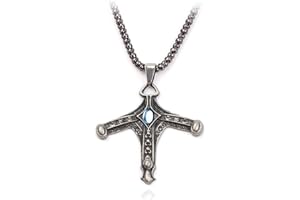 HCMA Bloodborne Jewelry Necklace Vintage Cross Necklace&Pendants For Men Amulet Necklace Sword Hunter Emblem Pendant