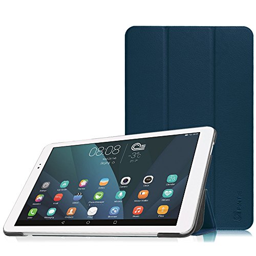Fintie Huawei MediaPad T1 10.0 Hülle - Ultra Schlank Superleicht Ständer (SlimShell) Case Cover Schutzhülle Etui Tasche für Huawei MediaPad T1 10.0 LTE / WiFi (9,6 Zoll) Tablet-PC, Marineblau