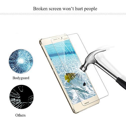 Bodyguard 2 Stück Huawei P9 lite Panzerglas Schutzfolie, 9H Härte Displayschutz 0.3mm Ultradünner 99% Ultra-klar für Huawei P9 lite 3D Touch Kompatibel - 3