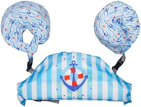 Megartico Kids Swim Trainer Arm Floats Infant Detachable Floatation Swim Belt Armbands Set
