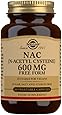 Solgar NAC (N-Acetyl-L-Cysteine) 600 mg Vegetable Capsules - Pack of 60 ...