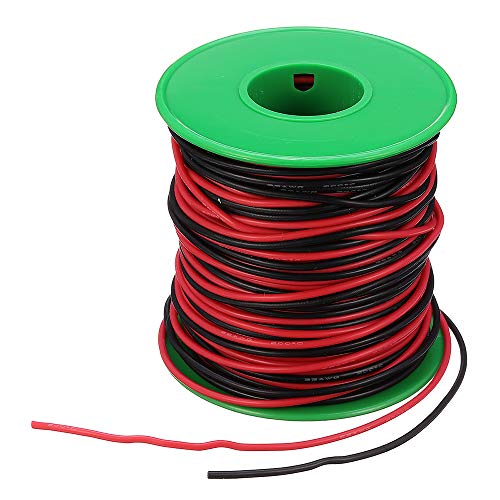 Preisvergleich Produktbild LaDicha 30M 20Awg Weiche Silikon-Draht-Gabel Hochtemperatur-Tinned Kupfer
