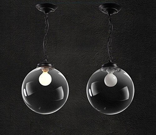 Preisvergleich Produktbild GBT Runde Glaslampe Kreatives Wohnzimmer Restaurant Kronleuchter , Diameter 25Cm (Led-Leuchten, Warmes Licht, Weißes Licht, Kronleuchter, Innenbeleuchtung, Außenleuchten, Wandleuchten),diameter 25cm