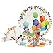 Produktbild MamboCat 52-tlg. Einweggeschirr Party-Set Happy Birthday | Pappgeschirr für 16 Personen: Pappteller + Becher + Servietten | für Festliche Anlässe und Partys