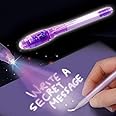 ABKRAFTS Portable Invisible Magic Pen with UV-Light (Random Color) - Set of 3