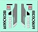 Produktbild ECOSHIRT ARTICULOS Y VINILOS PERSONALIZADOS PEGATINAS Rock Shox BOXXER R225 VINILO ADESIVI Decal Aufkleber MTB Stickers Bike Gris Y Blanco