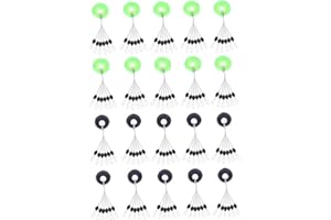Ruluti Pesca Bobber Stopper 120pcs / Set Accessori per Attrezzature Pesca per Numero di 0.4-2.0 Olive