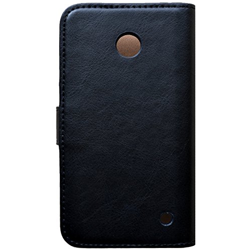 Slabo Flip Case Cover in Bookstyle f  r Nokia Lumia 630   635 - TOP QUALIT  T - schwarz   black