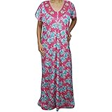 Indiatrendzs Women's Hosiery Cotton Sleepwear Nighty Free Size