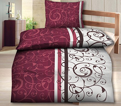 Microfaser Bettwäsche "HIGH CLASS" Moderne Design mit Reißverschluss (135 cm x 200 cm, ESSENCE)