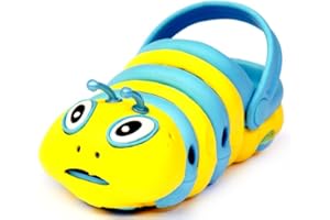 JeGes Caterpillar Kids Clogs - Summer Sandals for Beach, Pool, Garden or Home - UK Size 2-11 or EU Size 18-29