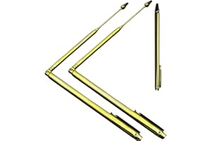 KEMUZ 2 Pezzi Bacchette Rabdomante Professionali d'Ottone - Bacchette di Radioestesia per Geobiologia, FengShui, Aste di Radiestesia Professionali, Aste Radiestesia di