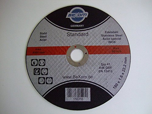 Olbrich-Industriebedarf Trennscheibe 180x1,6 mm 10 Stück INOX, Edelstahl & Stahl, Metall, Eisen