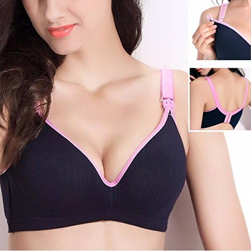 ADAALEN Pregnant Women Wire Free Underwear Soft Maternity Breastfeeding Baby Infant Milk Nursing Cotton Bra