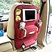 Produktbild KOBWA Auto-Rückenlehnenschutz+ IPad/Tablet Fach, PU-Leder Organizer Rücksitztasche Kick-Matten-Schutz für Telefon / Tissue-Box / Umbrella / Kinder-Spielzeug / Flaschen (Wein)