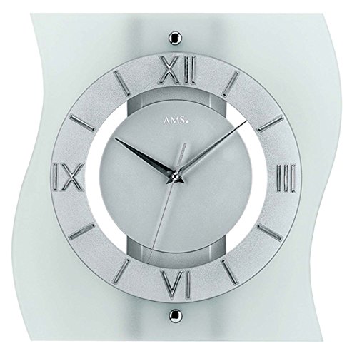 AMS 5909 Wanduhr Funk Modern Holz