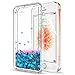 Produktbild Hülle Iphone 5S / Iphone SE / Iphone 5 / Iphone SE 2 Handyhülle Glitzer , LeYi Original Neu Süße Mädchen Flüssig Bewegende Treibsand Transparent Durchsichtig Silikon TPU Bumper Hard Smartphone Iphone 5S Iphone SE 2 Handy Hülle Case Cover mit HD-Schutzfolie für Apple iPhone 5S / Iphone 5 / Iphone SE Handy Hüllen Handycover ZX Blau