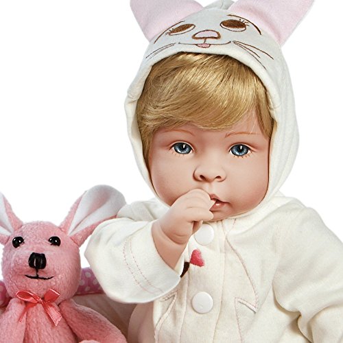 Paradise Galleries Lifelike Realistic Soft Vinyl Weighted 46cm Baby Girl Doll Gift 