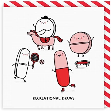 Ohh Deer Blank Greetings Card - Recreational Drugs