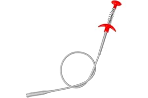 CHSEROK Krallengreifer, 60 cm Flexibler Greifer, Spirale Abfluss Rohrreinigung, Biegsames Rohrreinigungszubehör, für Küche, Waschbecken, Badewanne, Abfluss