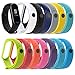 Produktbild Happysdh Armband kompatibel mit Xiaomi Mi Band 3, Smartwatch Zubehör Silikon Uhrenarmband Ersatzarmband Armbänder Smartwatch für Männer Frauen 12PC