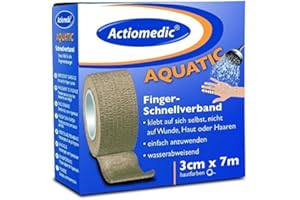 ACTIOMEDIC 120.003.00003 Aquatic - Vendaje rápido (3 cm x 7 m, autoadhesivo), color carne