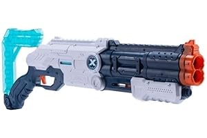 XSHOT x-shot - Excel Vigilante Dartblaster - Spielzeugblaster mit Schulterstütze und 12 Darts - Shotgun Action
