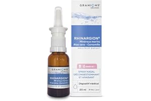 Rhinargion Nasenspray – Abschwellend und beruhigend – Granions® – Spray 20 ml – Mineralien – Kamille – Aloe Vera – ab 6 Monaten – französische Marke