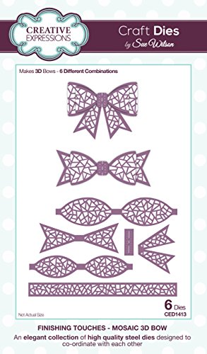 Sue Wilson - Finishing Touches Collection - Mosaic 3D Bow Die