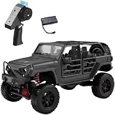 MN Model MN128 1/12 Jeep Wrangler Rubicon 4WD RC Model Crawler Offroad Truck Uzaktan Kumandalı Araba RTR Siyah+Dahili Işık Se