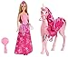 Produktbild Mattel Barbie BJP46 - Prinzessin und Einhorn, Geschenkset