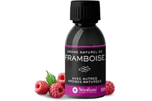 NÉROLIANE NEROLIANE – Arôme Alimentaire Naturel Framboise 50ml – Qualité Premium – Pour Pâtisseries Fines, Yaourts Maison, Glaces, Crèmes et Desserts – Saveur Intense et Authentique – Made in France