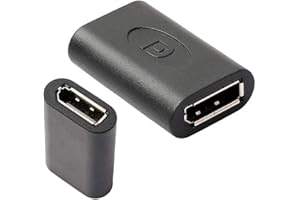 VMOJO DisplayPort to DisplayPort Coupler,DISPLAYPORT CABLE coupler,Female to Female Connector Adapter Black - 4K Resolution Ready