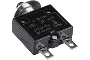 ARAMOX Interruttore termico, ripristino manuale Interruttore a pulsante termico Interruttore di protezione sovraccarico di corrente(18A)