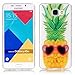 Produktbild JINCHANGWU Samsung Galaxy A5 2016 A510 handy-gehäuse TPU Silikon Handy Hülle Transparent Schutzhülle Crystal Clear Case Für Scratch-Resistant Bumper Soft Rückseite Cover Tasche Fun Ananas Sonnenbrille