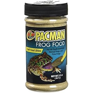 Zoo Med Pacman Frog Soft Food Bites Formulated Healthy Nutritious Diet 2oz