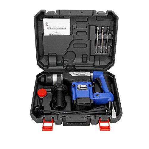 ECD Germany 1800W Borhammer 230V 4300 Schläge/Min 6 Joule Schlagleistung 2,5 m Kabellänge inkl. Koffer und Zubehör - 4