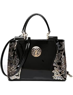 Ghlee 2017 Neue Art und Weisefrauen Lack leder Beutel Dame Handtaschen Schulter Kurier Beutel große Tote Beutel...