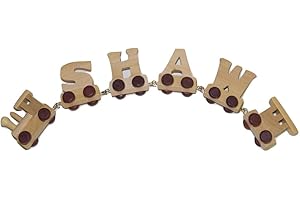 TOYS.FUNWORLD Fun World Toys® Personalized Wooden Alphabet Train Letters 4 letters Name Train
