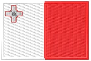 MASTERPATCH Écusson brodé drapeau Malte garża Aufnäher parche Bordado écusson toppa ricamata